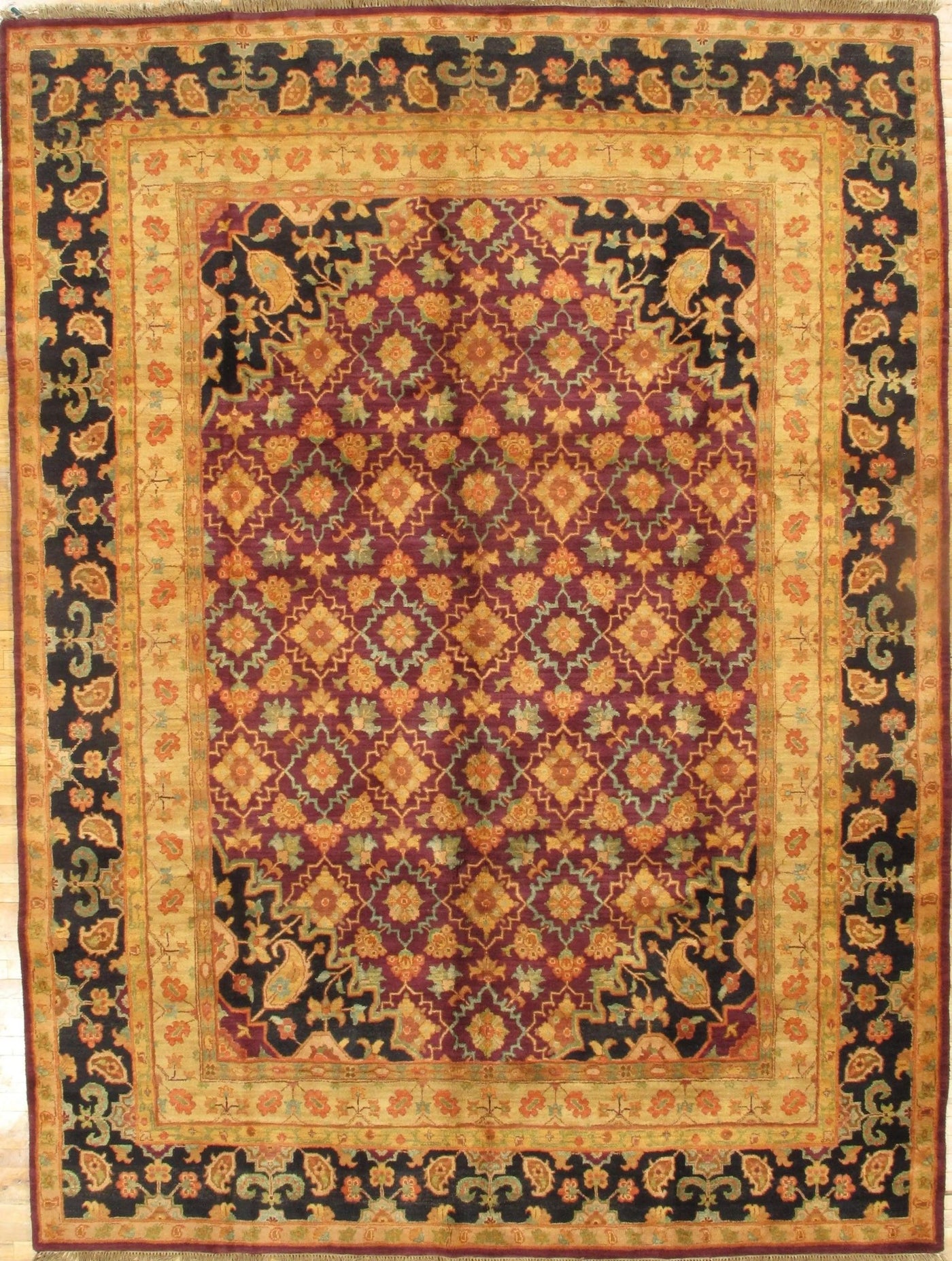 Canvello Rose Indian Agra Rug - 9' X 12' - Canvello