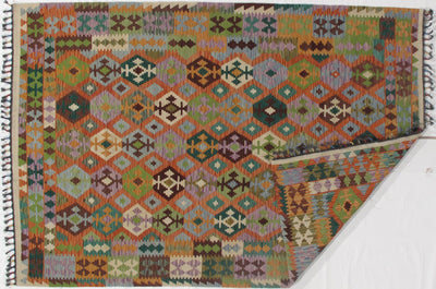 Rug	Multi color Flat weave kilim - 6'8''X 9'7''