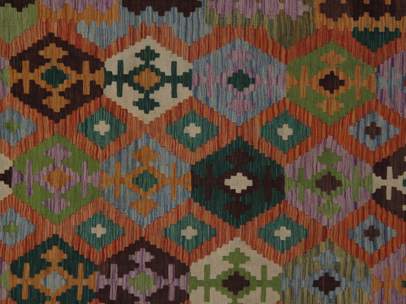 Rug	Multi color Flat weave kilim - 6'8''X 9'7''
