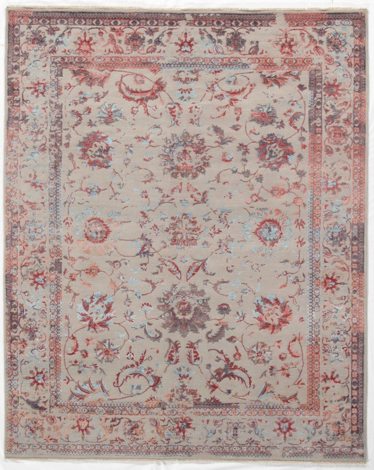 Canvello Rug	Multi color Hand knotted Modern Rug - 8' X 10'