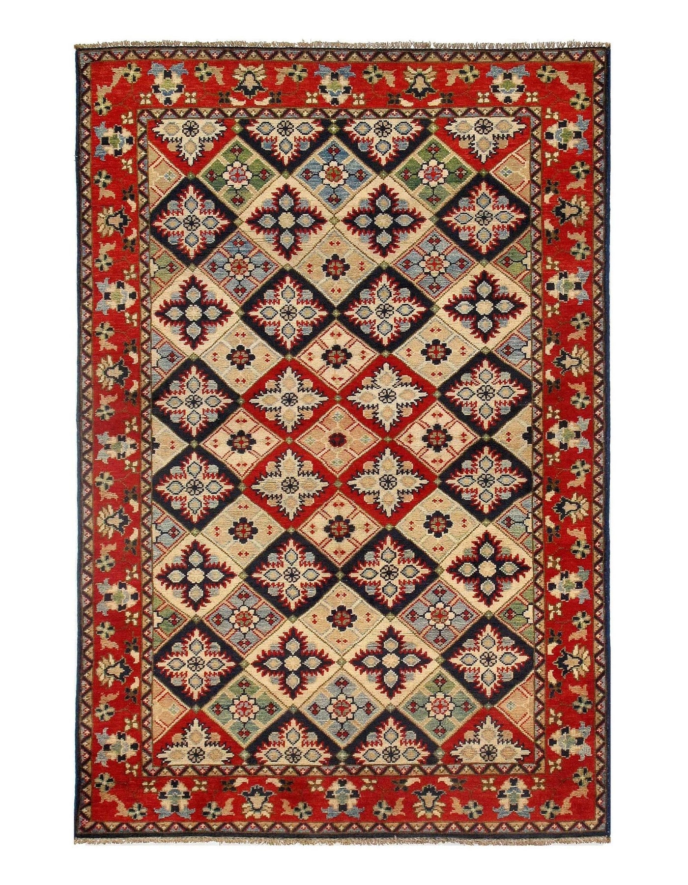 Canvello Rug Multi Pak Kazak Rug - 4' X 6' - Canvello