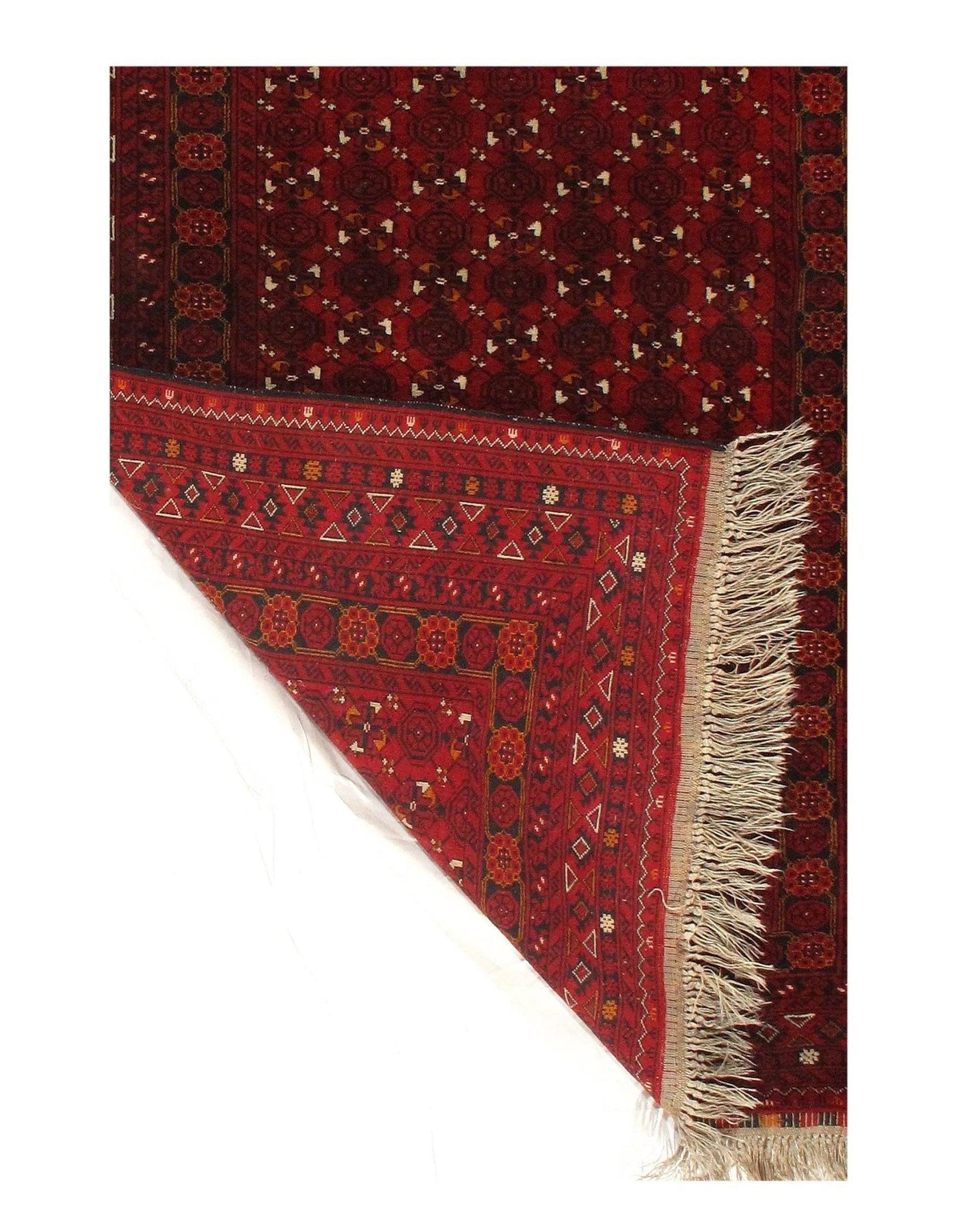 Canvello Rust Afghani Bashire Rug - 4'3"x6'5" - Canvello