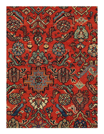 Canvello Rust Antique Farahan Mid Century Rugs - 5'8''x10'8'' - Canvello