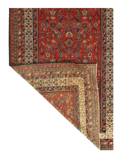 Canvello Rust Antique Farahan Mid Century Rugs - 5'8''x10'8'' - Canvello