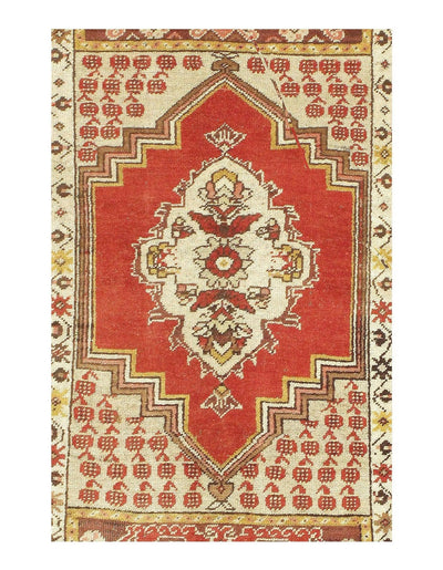 Canvello Rust Antique Oushak Rug - 3'6" X 5'7" - Canvello