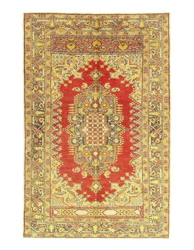 Canvello Rust Antique Oushak Rug - 4'3 X 6'8" - Canvello