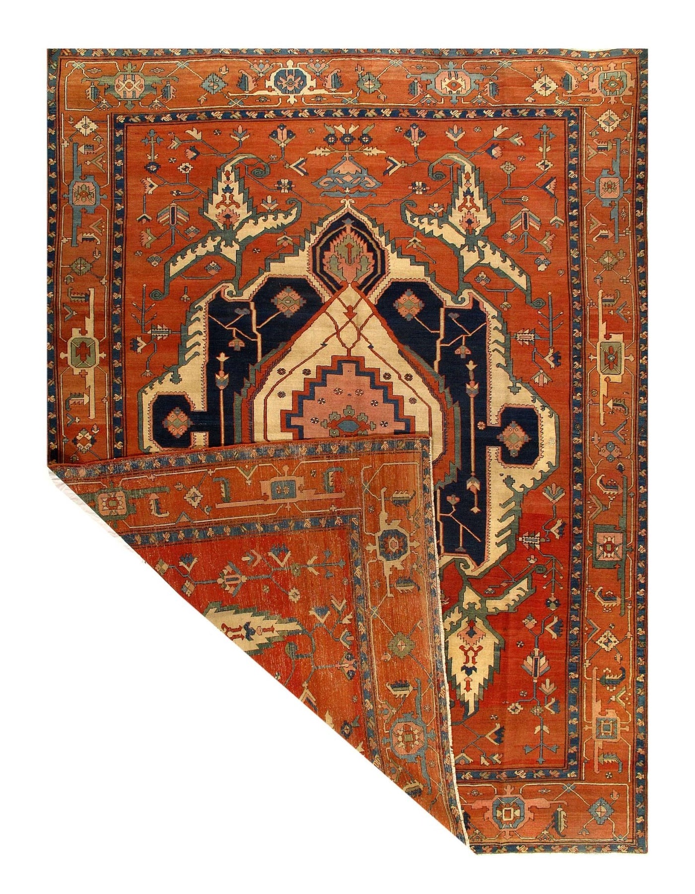 Canvello Rust Antique Silkroad Bakshaish Rugs - 10' X 13'.3'' - Canvello