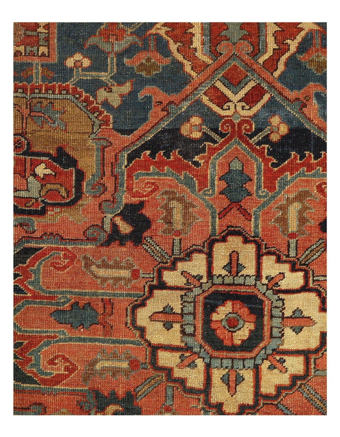 Canvello Rust Antique Silkroad Serapi Rug - 9' x 12' - Canvello