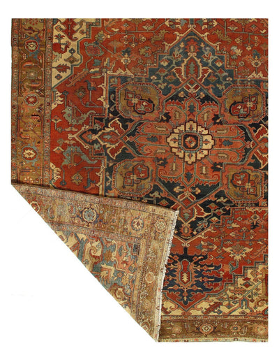 Canvello Rust Antique Silkroad Serapi Rug - 9' x 12' - Canvello