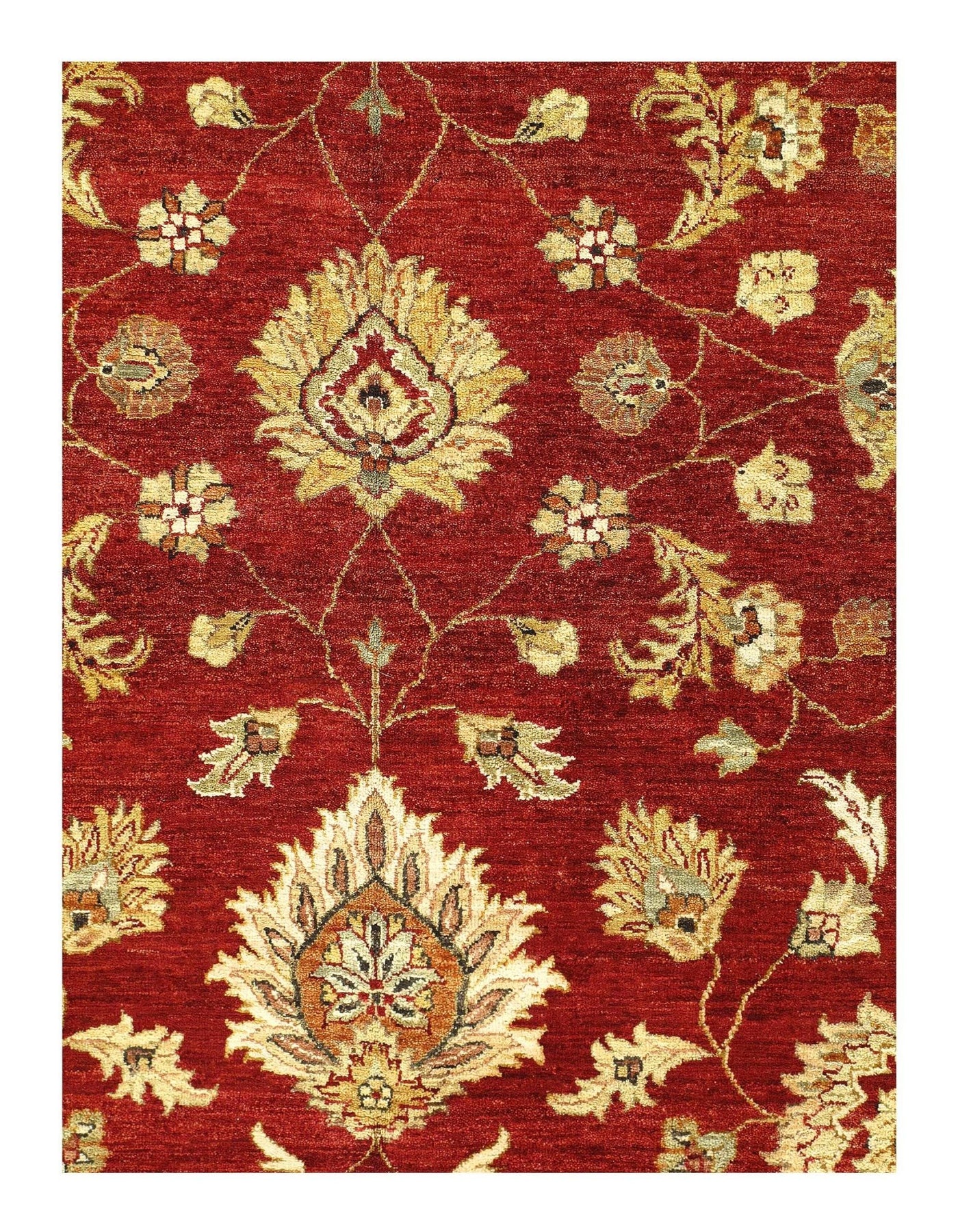 Canvello Rust Color Fine Hand Knotted Farahan Design 10' X 14'2'' - Canvello