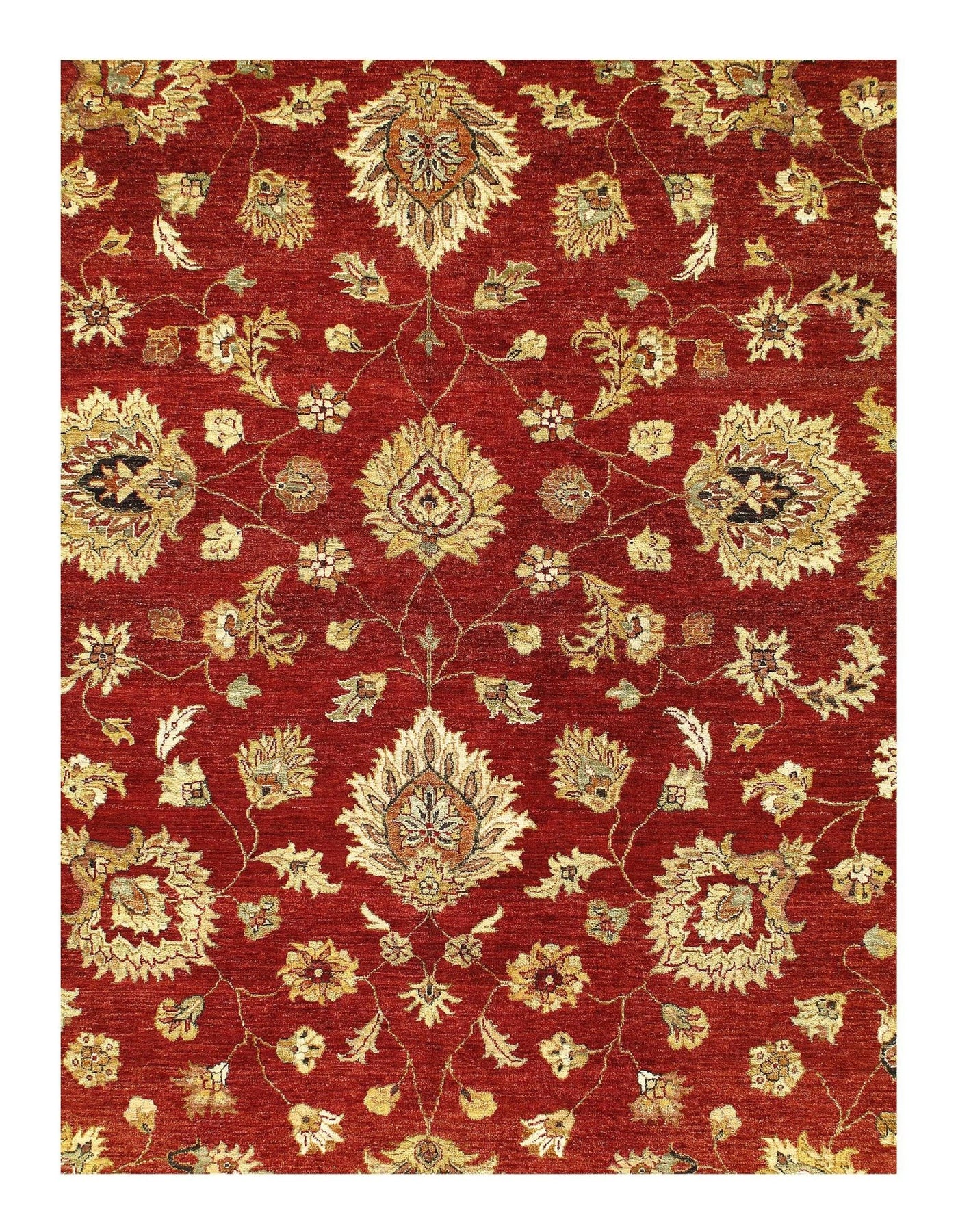 Canvello Rust Color Fine Hand Knotted Farahan Design 10' X 14'2'' - Canvello