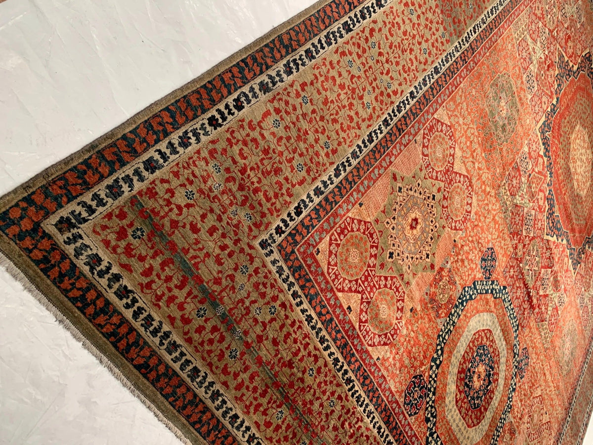 Canvello Rust Egyptian Mamluk Design - 12' x 19'4'' - Canvello