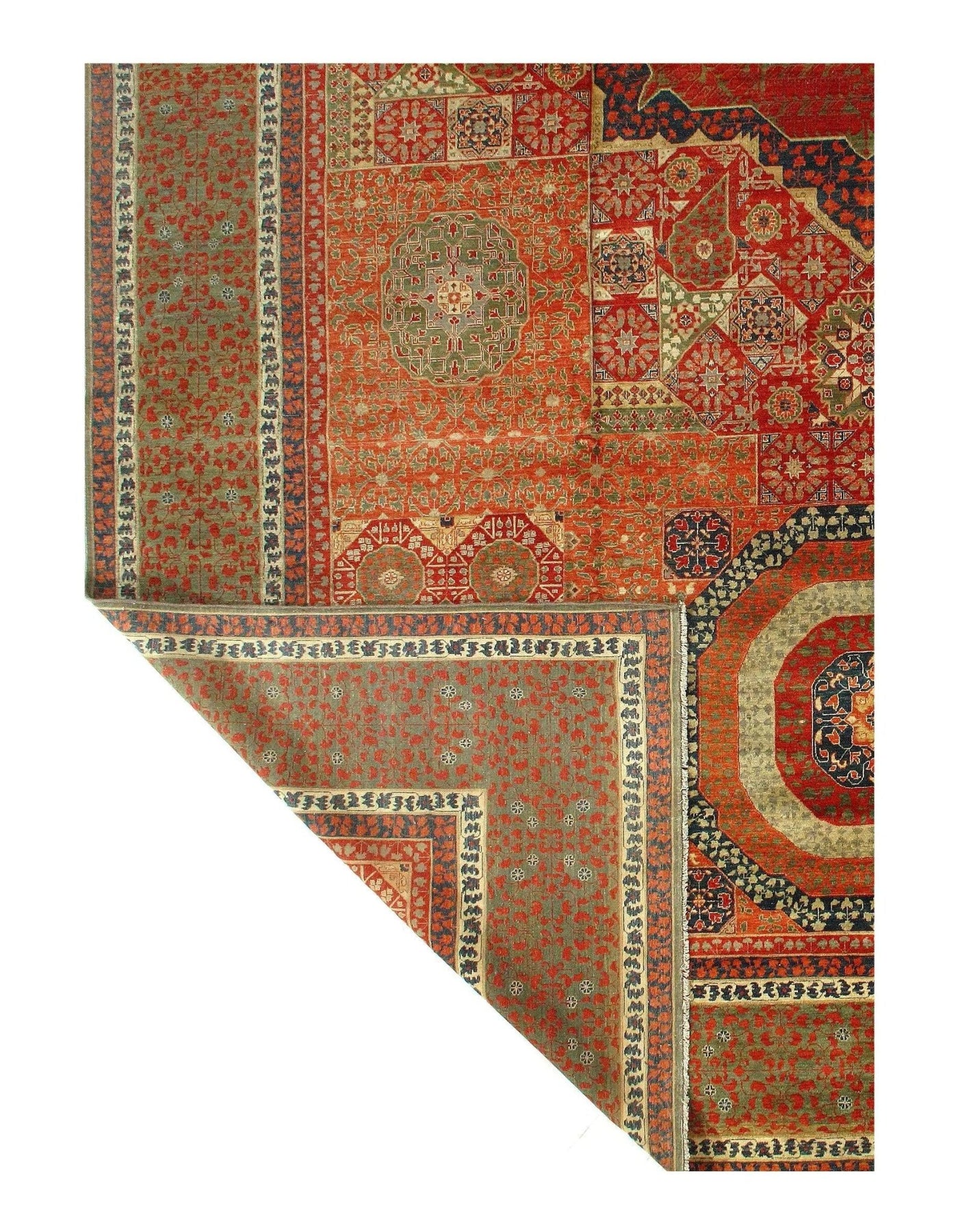 Canvello Rust Egyptian Mamluk Design - 12' x 19'4'' - Canvello