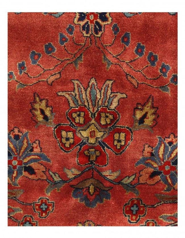 Canvello Rust Fine Hand - Knotted Sarouk Rug 12'5'' X 15'2'' - Canvello