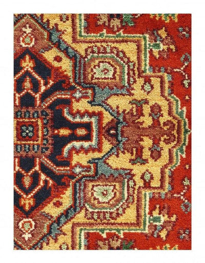 Canvello Rust Fine Hand - Knotted Serapi Design 4' X 6'' - Canvello