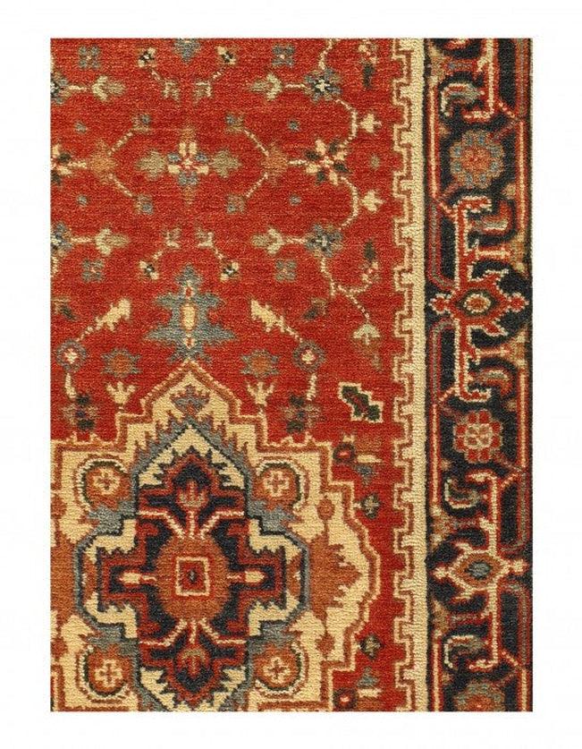 Canvello Rust Fine Hand Knotted Serapi runner 2'6'' X 12'3'' - Canvello