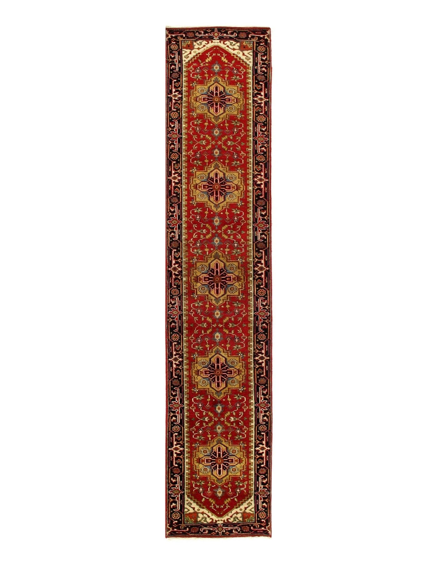 Canvello Rust Fine Hand Knotted Serapi runner 2'8'' X 24'1'' - Canvello