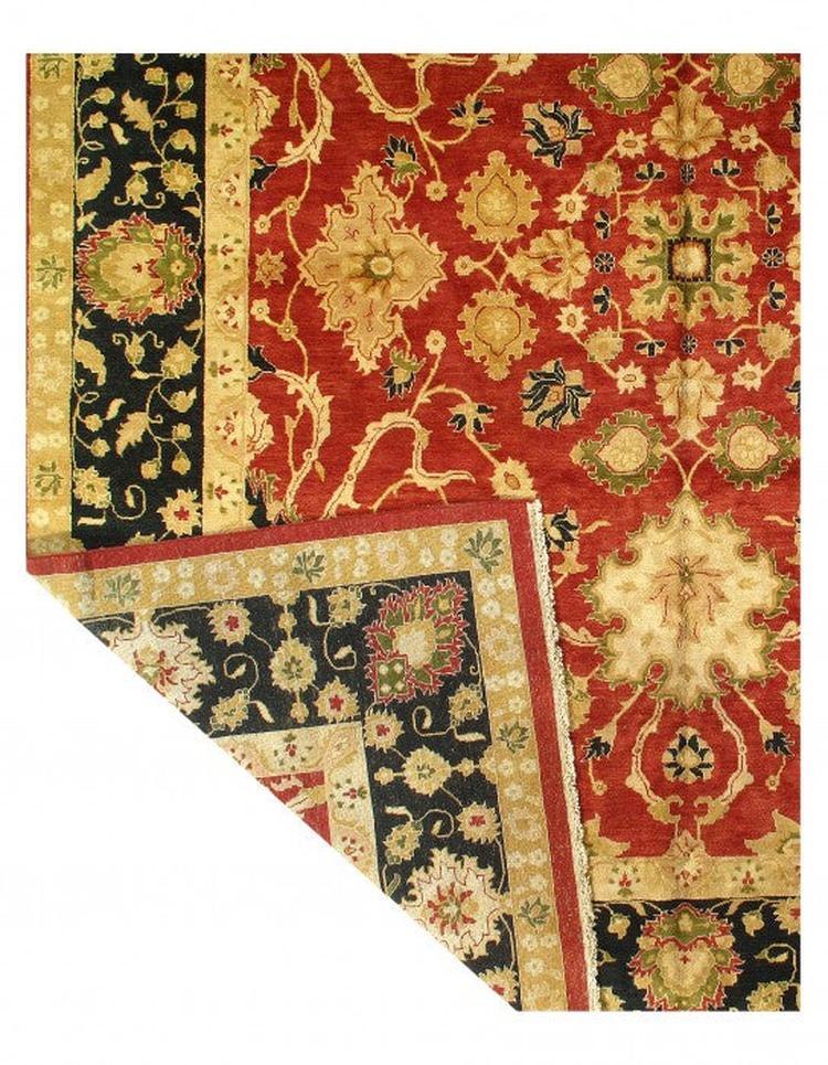 Canvello Rust Fine Hand - Knotted Sultanabad Rug 12' X 15' - Canvello