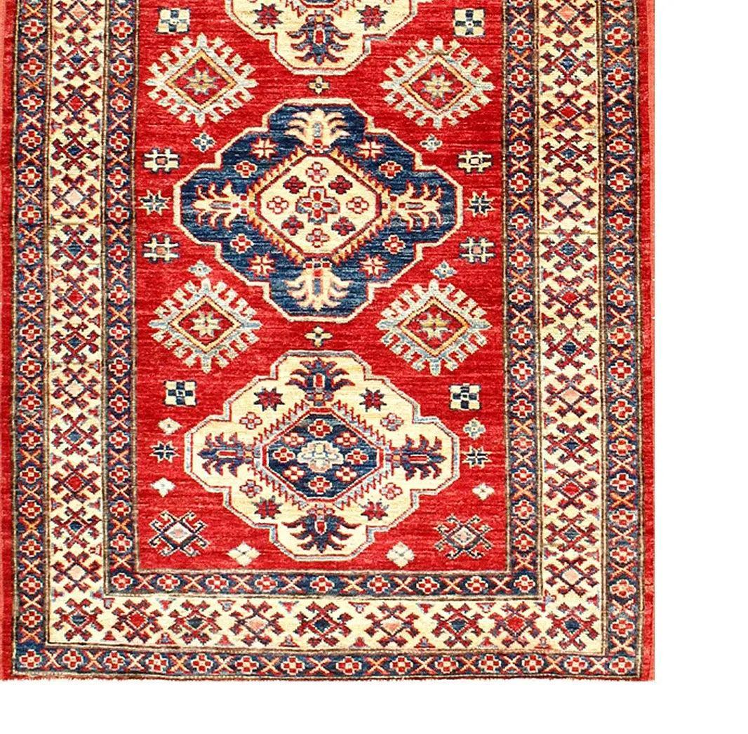 Canvello Rust Fine Kazak Rug - 3'3'' X 4'11'' - Canvello