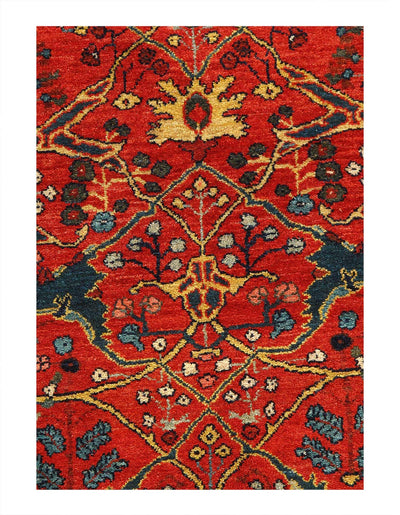 Canvello Rust Fine Perisan Bidjar Rug - 5'3" X 7'7" - Canvello