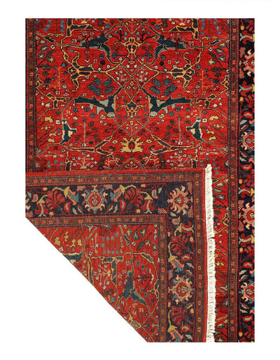 Canvello Rust Fine Perisan Bidjar Rug - 5'3" X 7'7" - Canvello