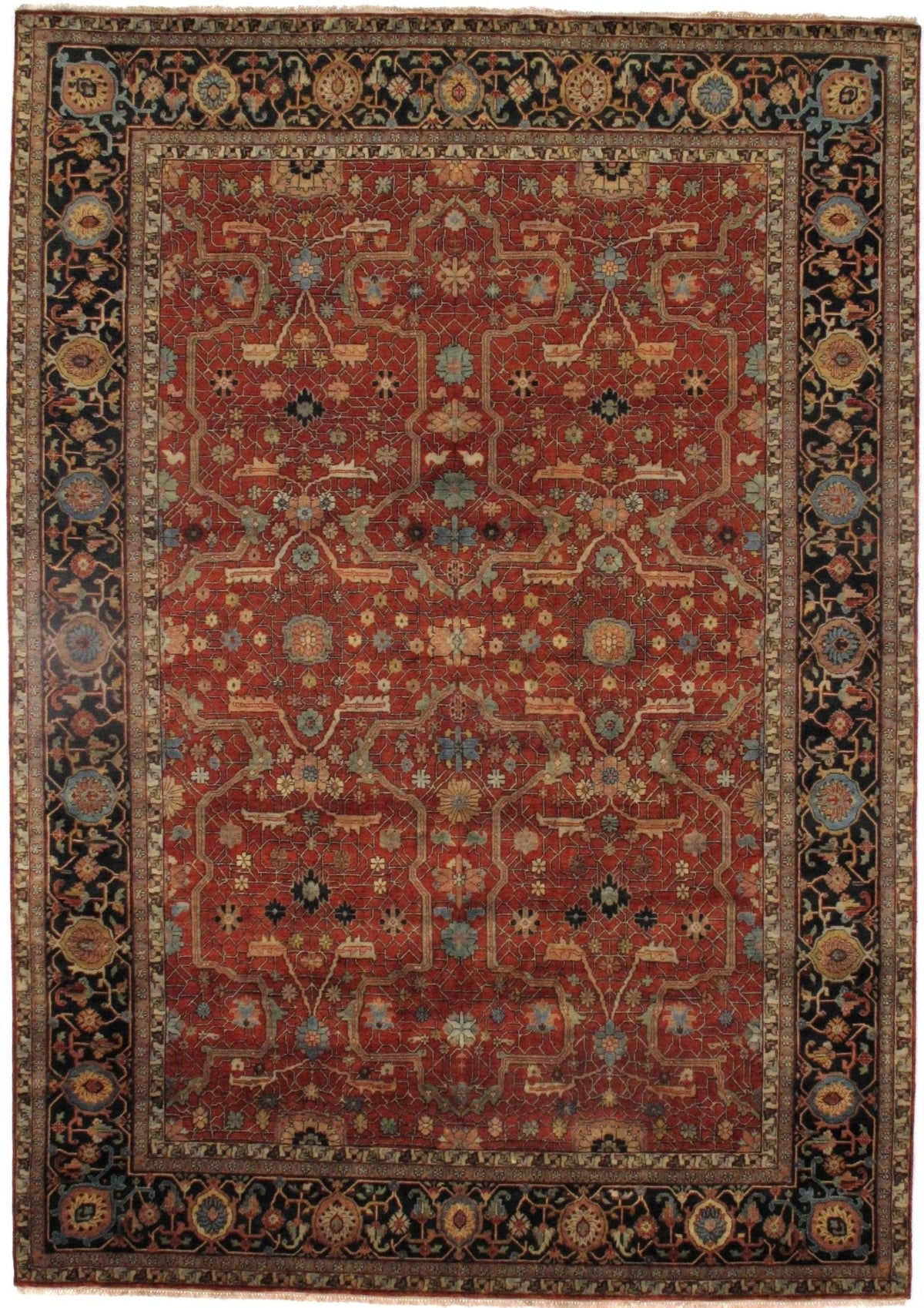 Canvello Rust Fine Serapi Rug - 10'X 14'