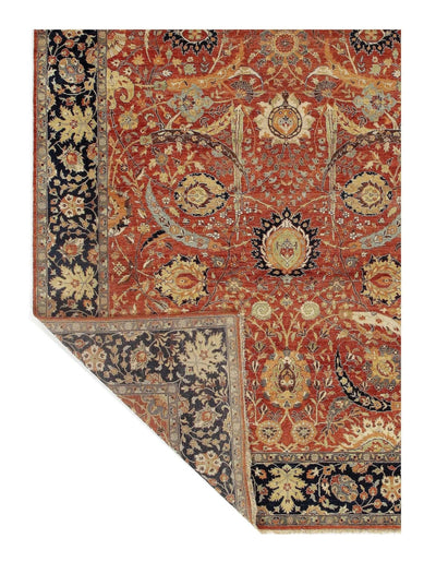 Canvello Rust Indian Serapi Rug - 8' X 10' - Canvello