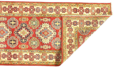 Canvello Rust Kazak Runner Lamb's Wool Rug 3' X 10' - Canvello