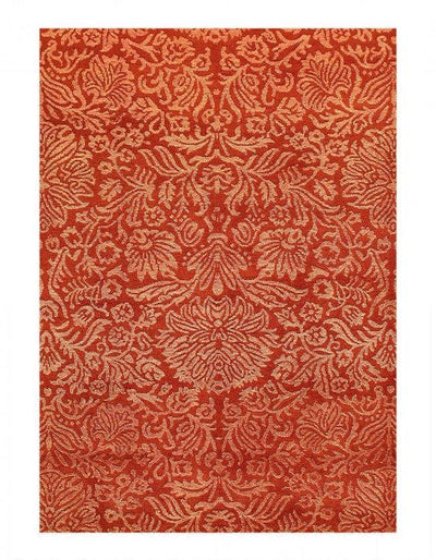 Canvello Rust Modern Rug - 4'5" X 6'6" - Canvello