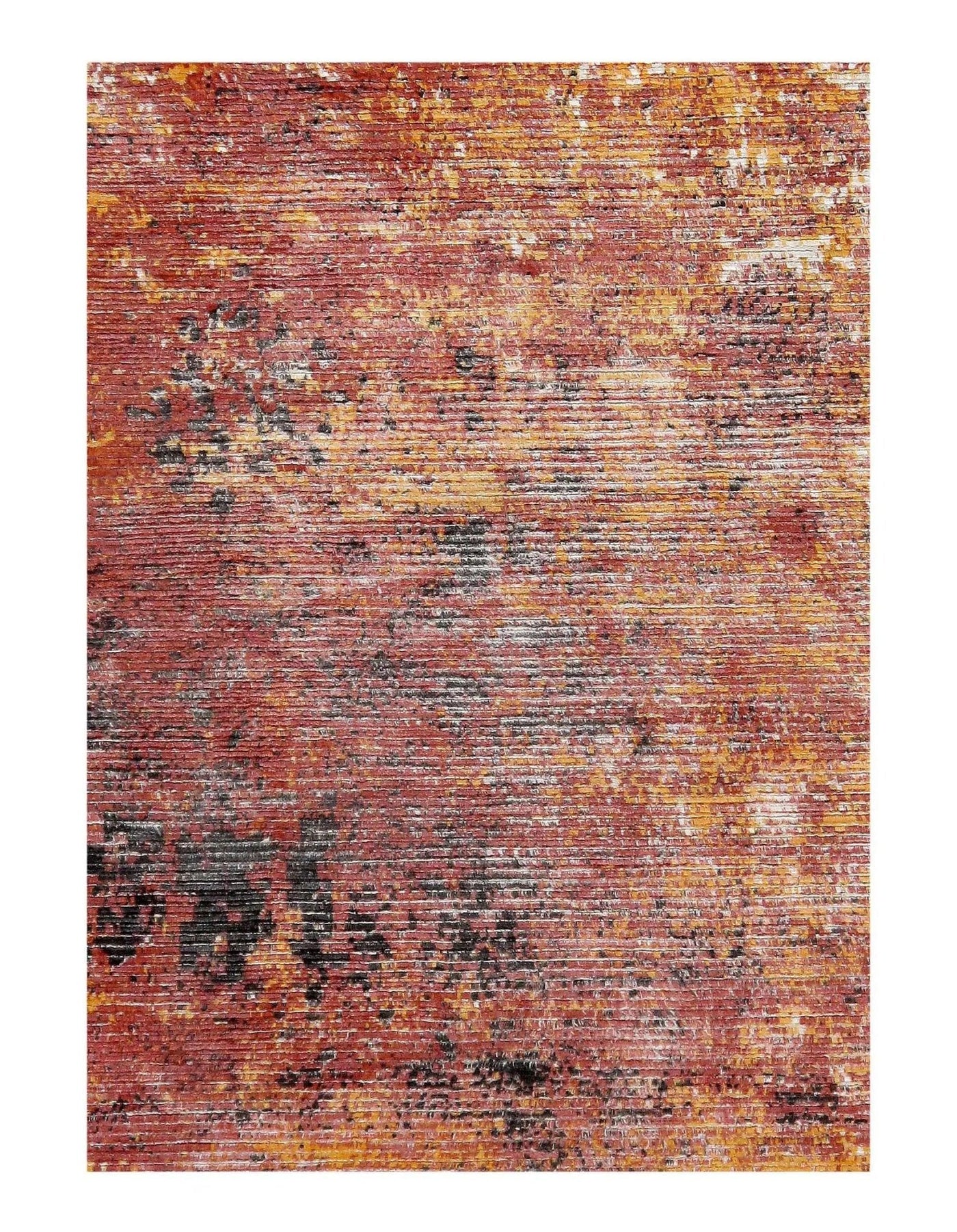 Canvello Rust Modern Rug - 5' X 8' - Canvello