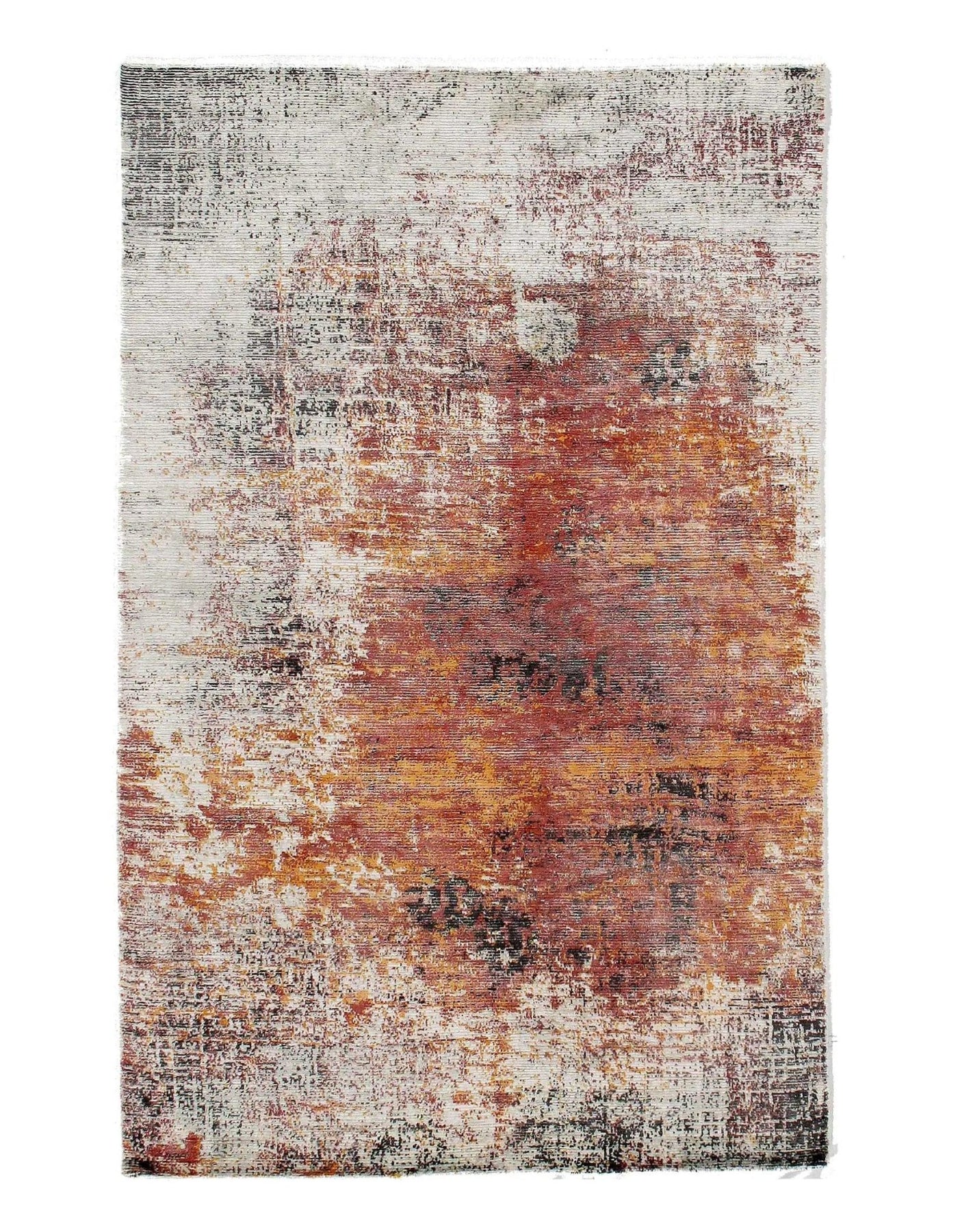 Canvello Rust Modern Rug - 5' X 8' - Canvello