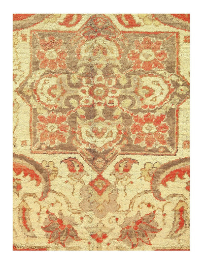 Canvello Rust Original Antique Turkish Oushak Rug - 9'6'' X 12'6'' - Canvello