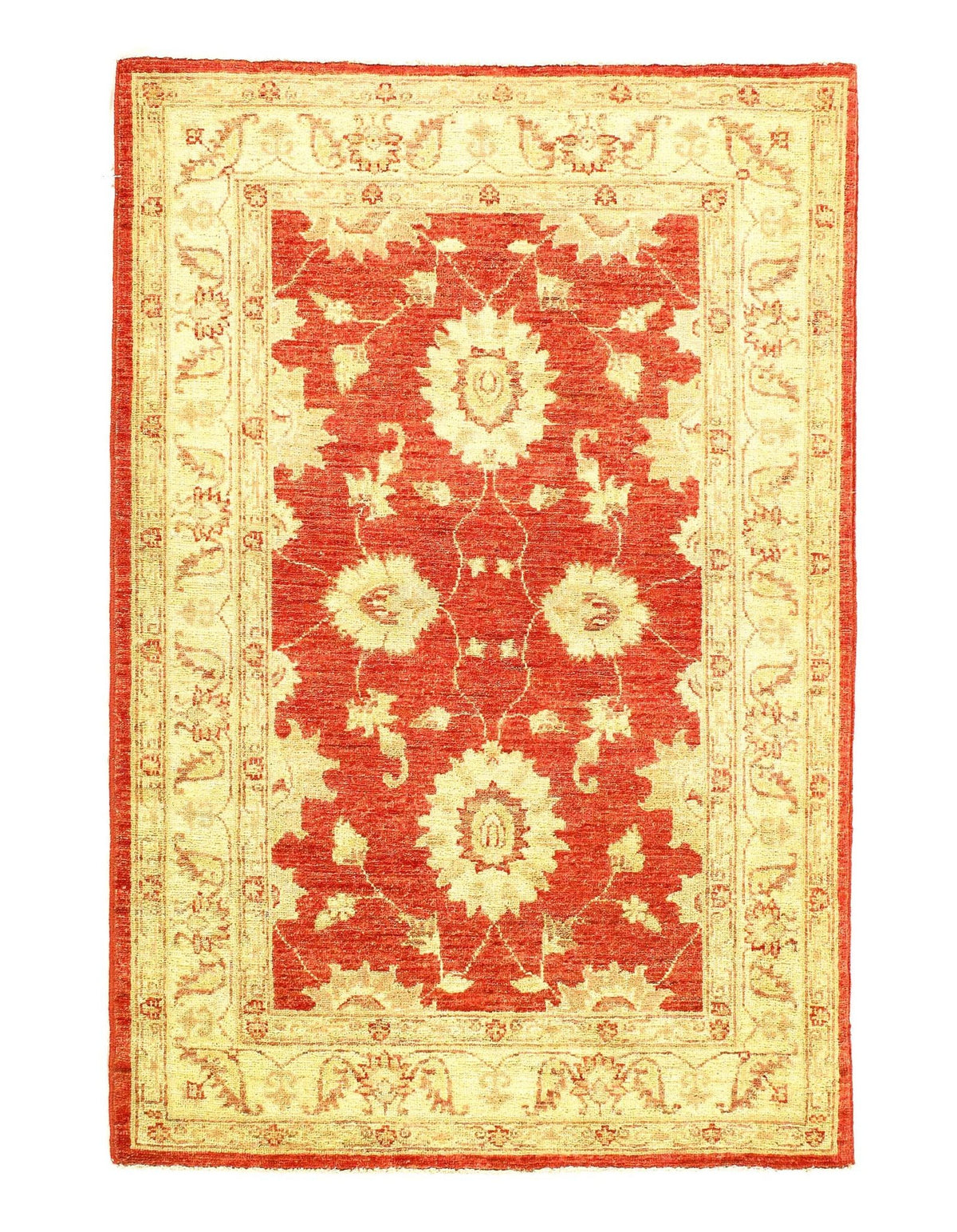 Canvello Rust Original Hand-Knotted Farahan - 3' X 5'