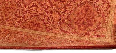 Canvello Rust Pak Silkroad fine Hand Knotted Tabriz Runner 2'7'' X 13'8'' - Canvello