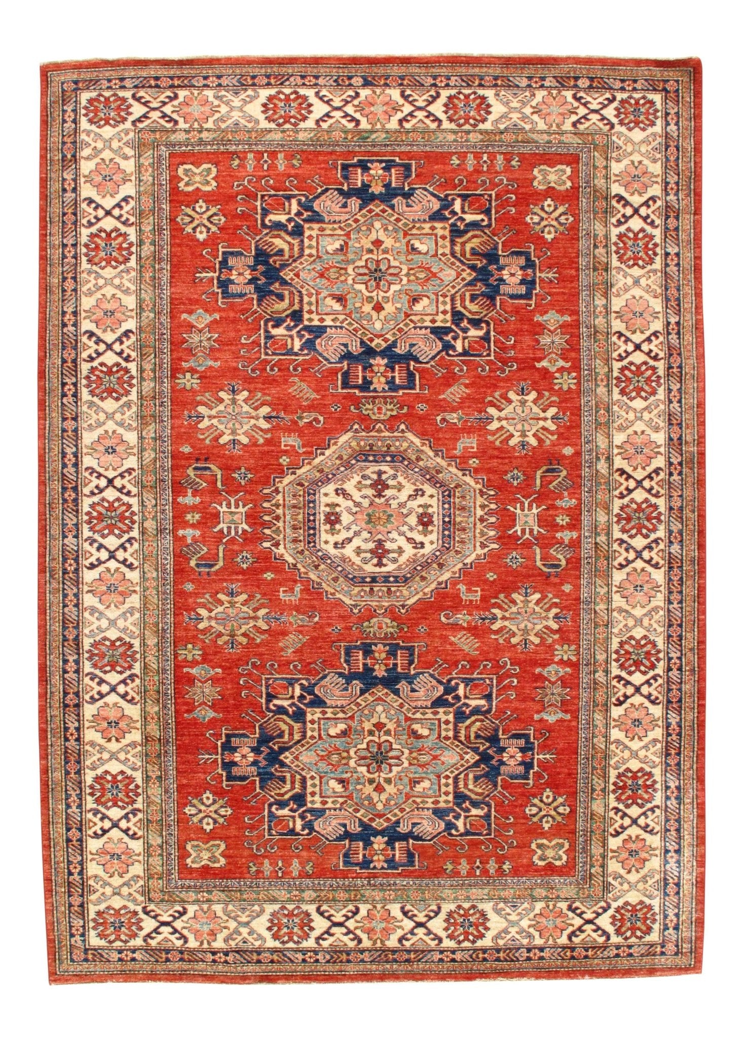 Rust Pak Super Kazak Rug - 6' X 9' - Canvello