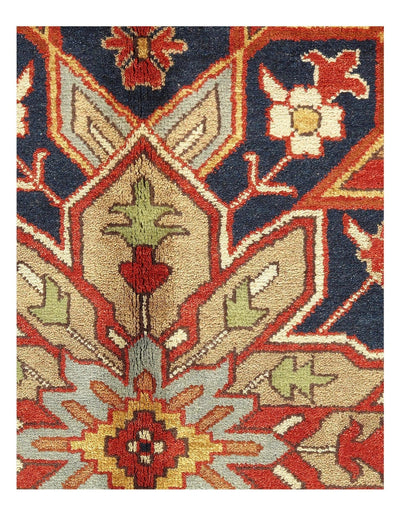 Canvello Rust Persain serapi Design Rug - 9' x 12' - Canvello