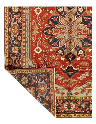 Canvello Rust Persain serapi Design Rug - 9' x 12' - Canvello