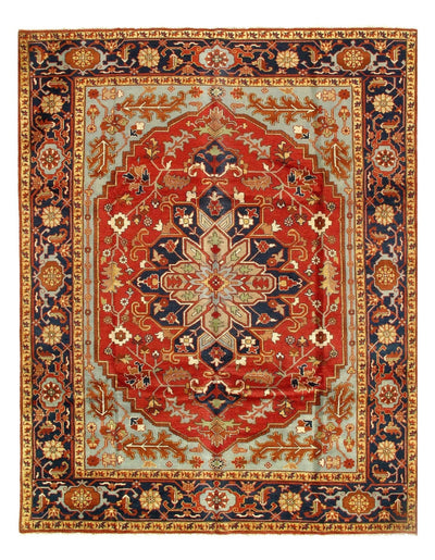 Canvello Rust Persain serapi Design Rug - 9' x 12' - Canvello