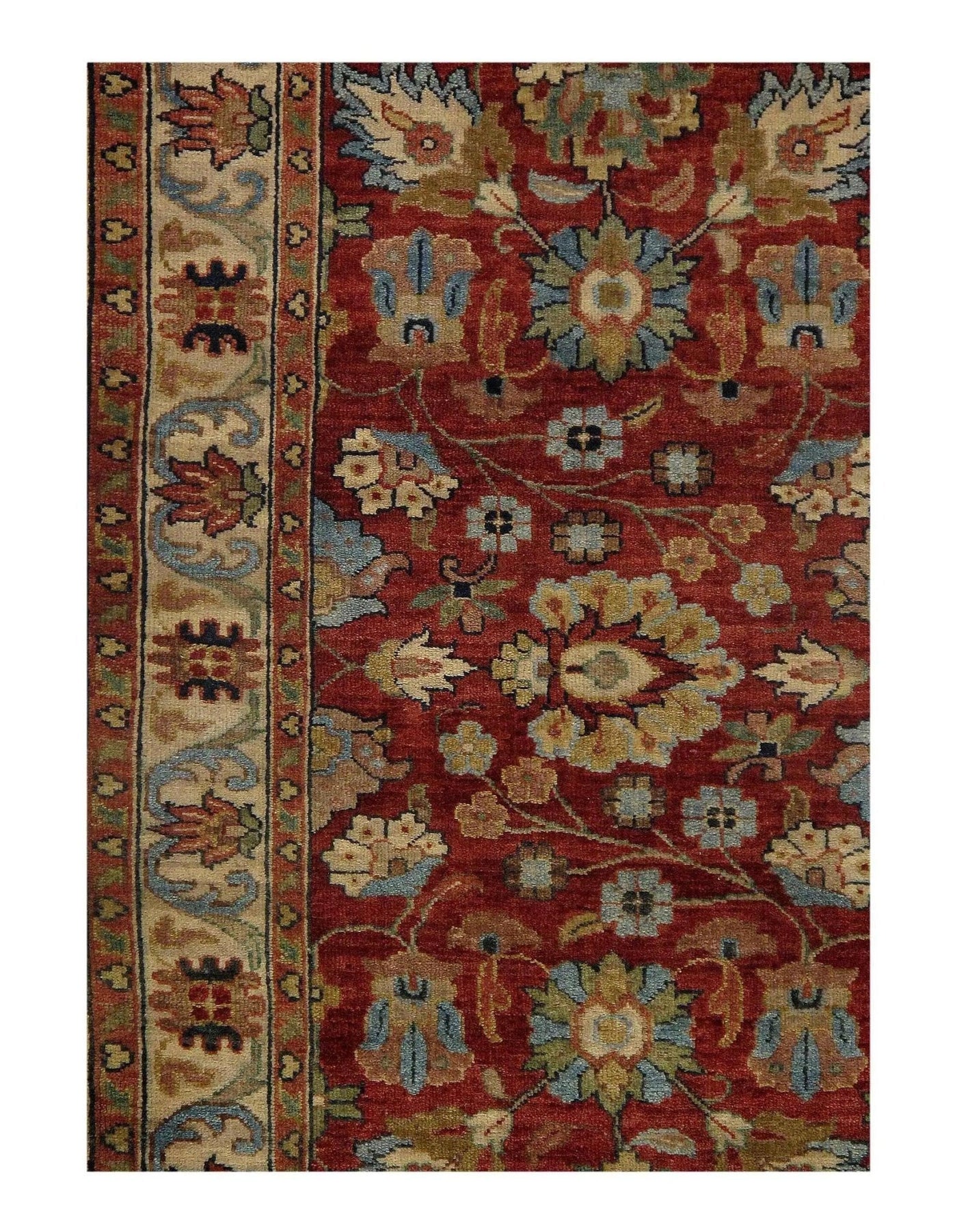 Canvello Rust Runner Tabriz Design - 2'6''x10' - Canvello