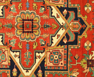 Canvello Rust Silkroad Antique Heriz Rug - 8' x 11'.2'' - Canvello