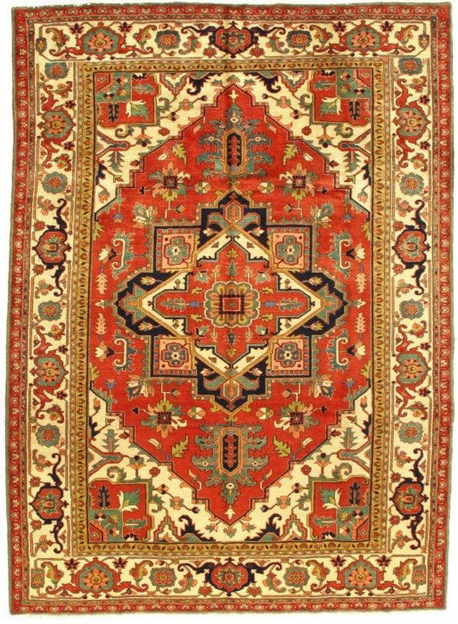 Canvello Rust Silkroad Antique Heriz Rug - 8' x 11'.2'' - Canvello