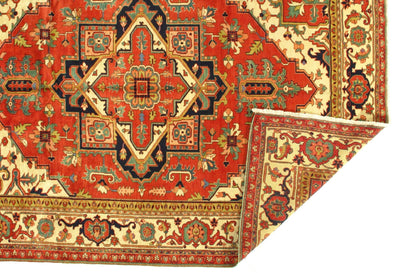 Canvello Rust Silkroad Antique Heriz Rug - 8' x 11'.2'' - Canvello