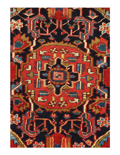 Canvello Rust Silkroad Antique Heriz Rug - 9'4'' x 12'11'' - Canvello