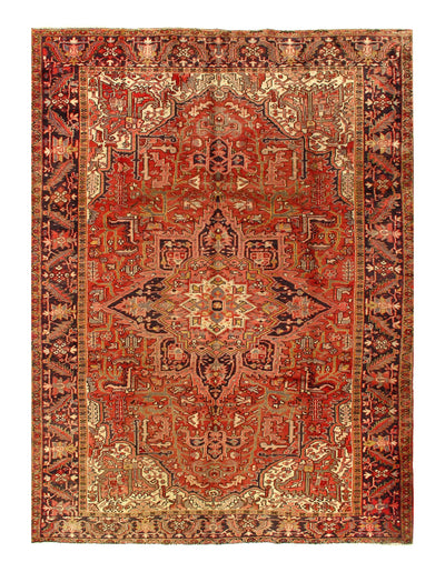 Canvello Rust Persian Antique Heriz Rugs - 7'9'' X 11'1''