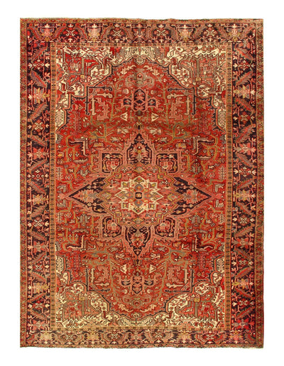 Canvello Rust Silkroad Antique Heriz Rugs - 7'9'' X 11'1'' - Canvello