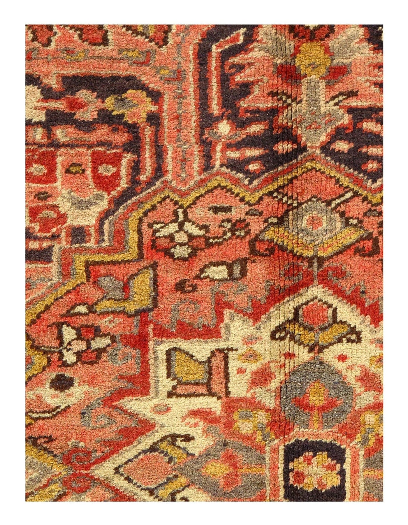 Canvello Rust Silkroad Antique Heriz Rugs - 7'9'' X 11'1'' - Canvello