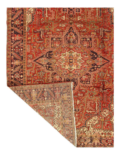 Canvello Rust Silkroad Antique Heriz Rugs - 7'9'' X 11'1'' - Canvello