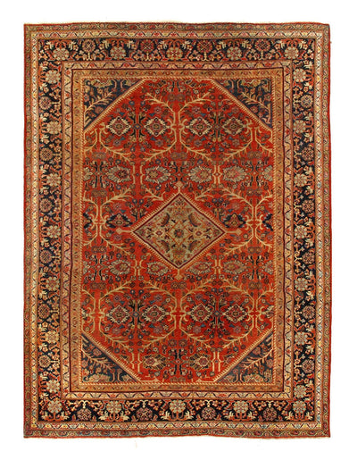 Canvello Rust Silkroad Antique Mahal Rug - 10'3'' X 13'11'' - Canvello