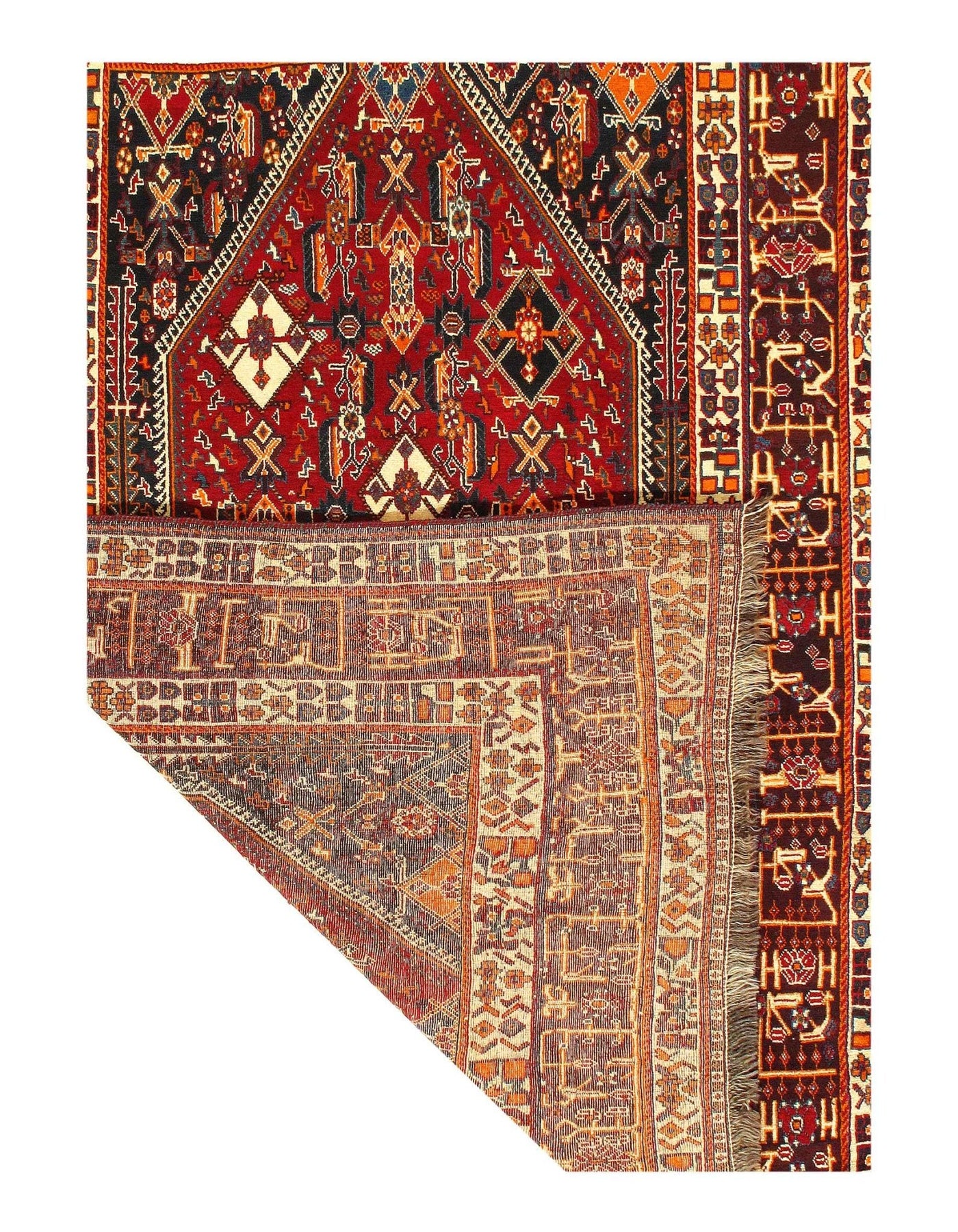 Canvello Rust Silkroad Antique Qashqai Rug - 5'7'' X 8' - Canvello