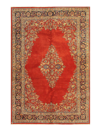 Canvello Rust Silkroad Antique Sarouk Rug - 6' x 8'10" - Canvello